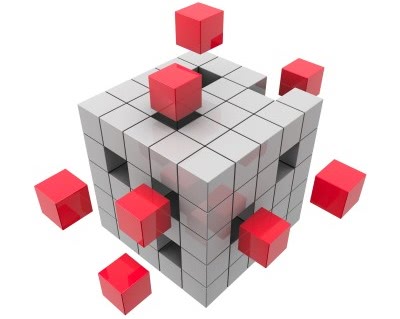 Filling in holes in a cube