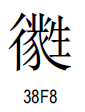 Unicode character U=38F8
