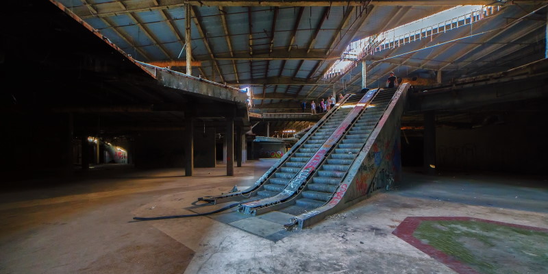 Abandoned shopping mall