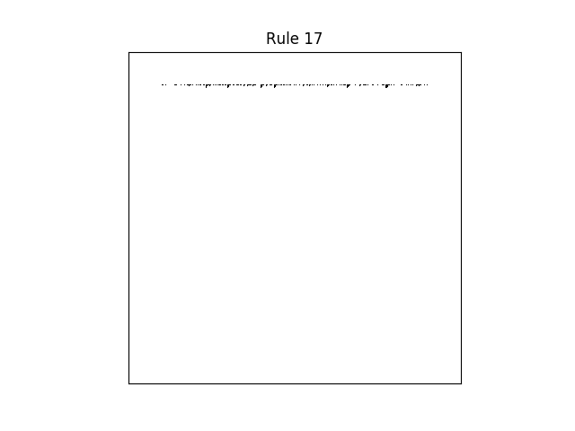 rule 17 with random initial conditions