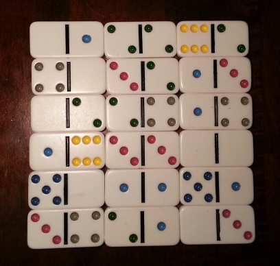 Domino magic square