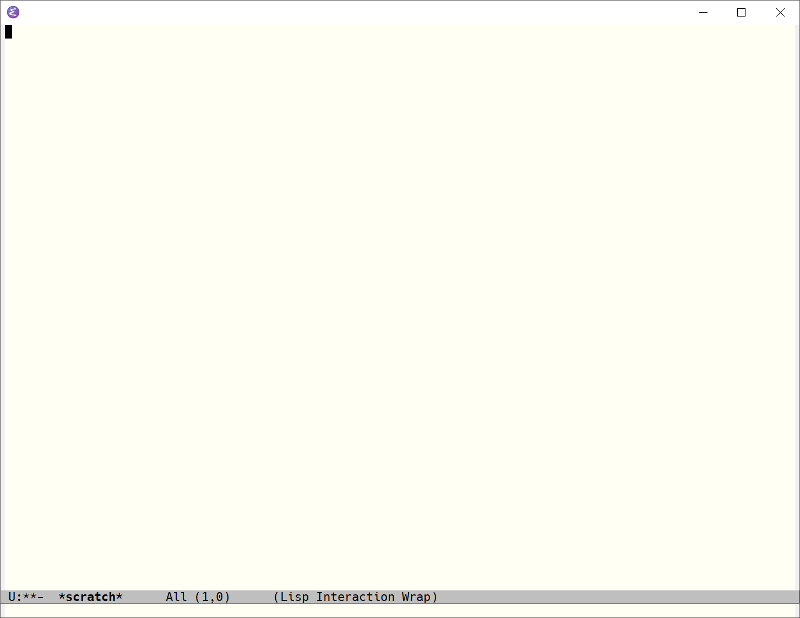 Emacs screen shot