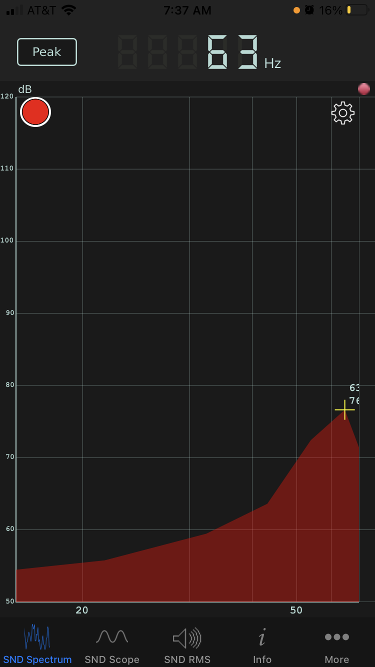 audio spectrum analyzer screen shot