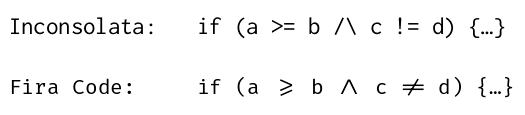 if (a >= b /\ c != d) {…}