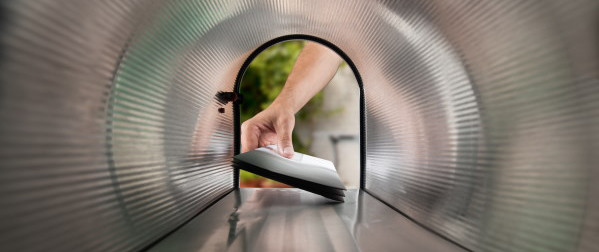 View from inside a mailbox