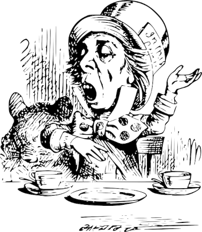 Mad hatter from Alice in Wonderland by Lewis Carroll