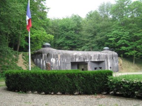 The entrance to Ouvrage Schoenenbourg along the Maginot Line in Alsace, public domain image from Wikipedia