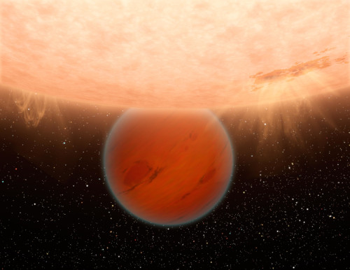 Artsts conception of an exoplanet, via NASA