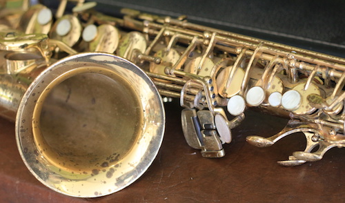 old saxophone