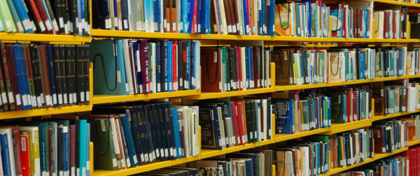 library shelves