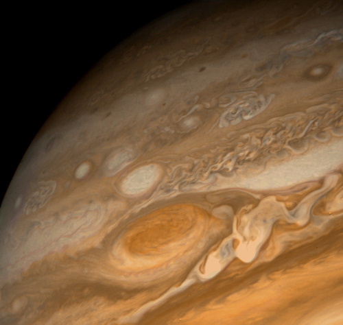 Photo of Jupiter taken by Voyager