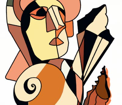 picasso with shells