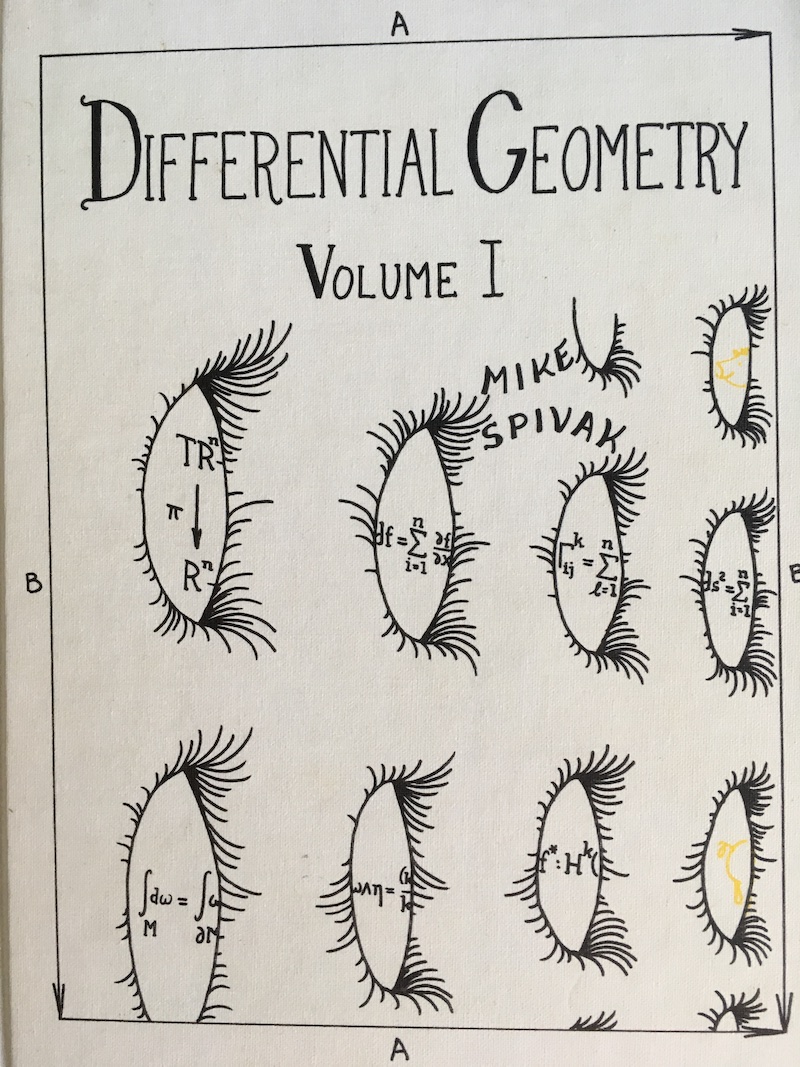 Cover of Spivak's Differential Geometry, Volume 1, second edition