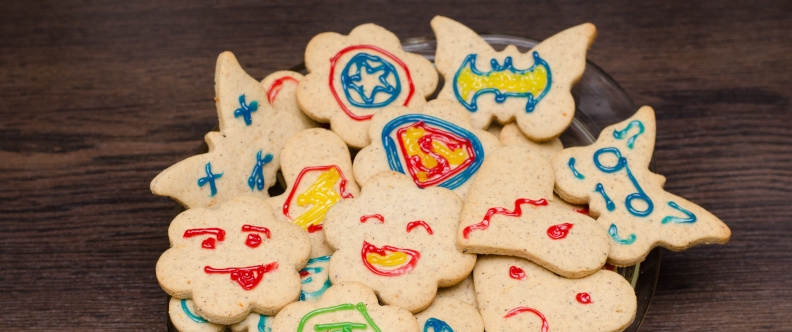 superhero cookies