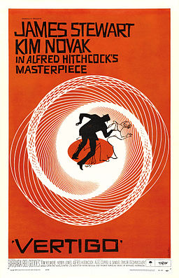 Poster from Hitchcock's Vertigo